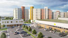 3D Visualisierung Wohnungsbau in Braunschweig, Niedersachsen für die Wiederaufbau e.G.